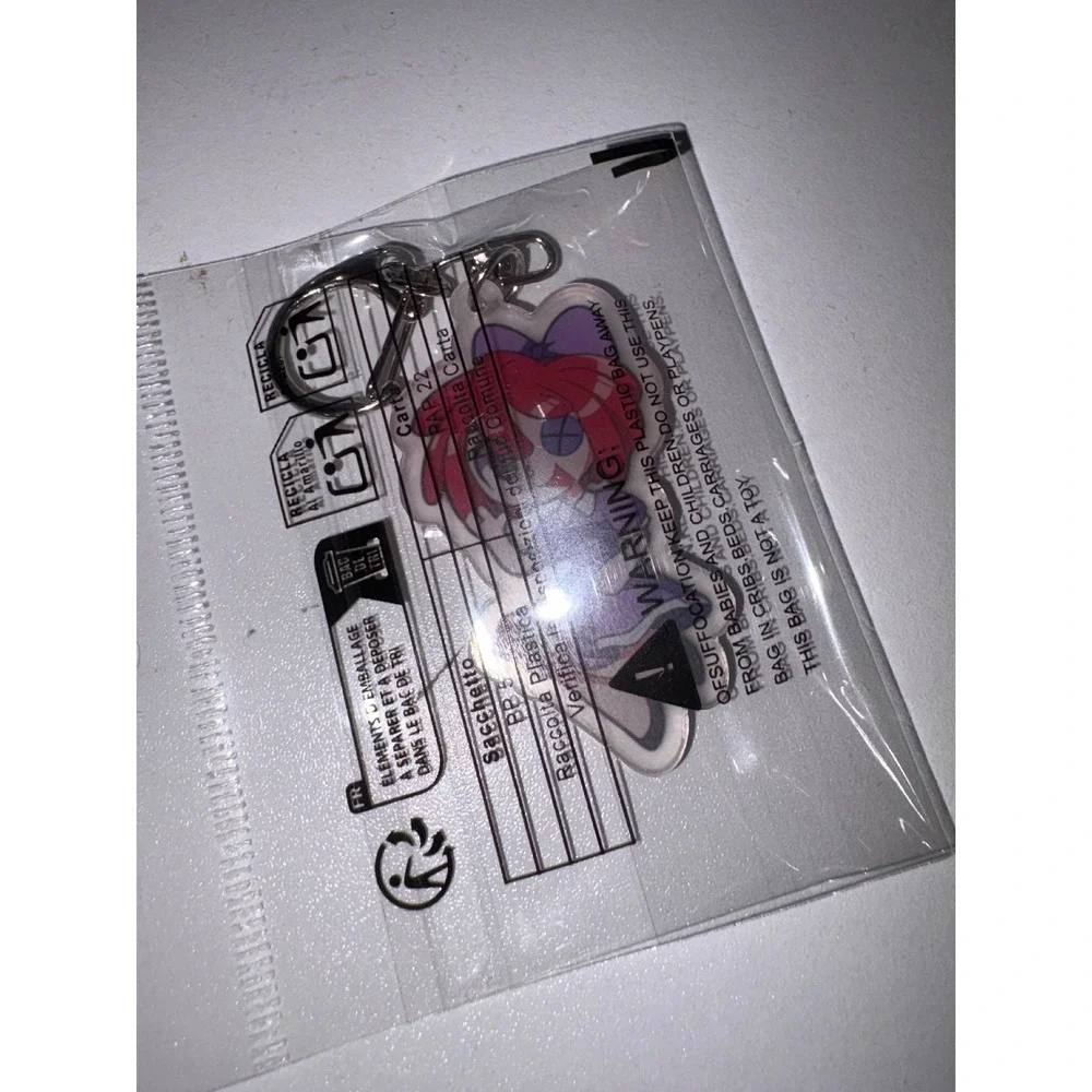 TADC‎ Ragatha Acrylic Keychain Purple Dress Red Hair Chibi Bag Charm NEW